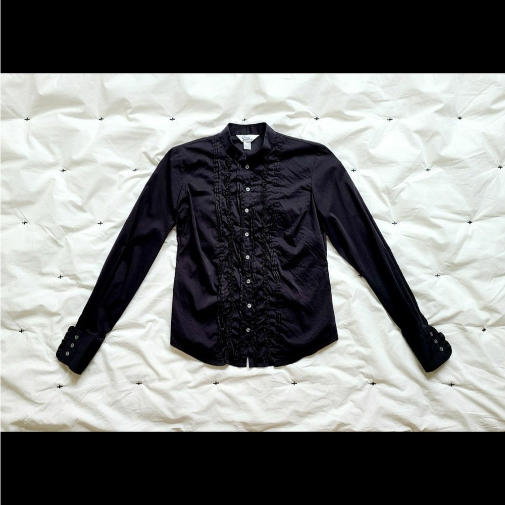 Lilly Pulitzer Black Button Down Shirt